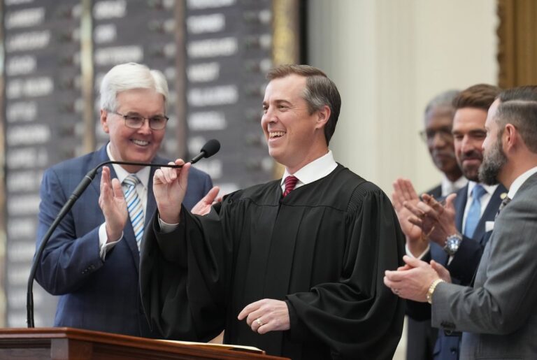 New Texas Supreme Court chief justice calls for judicial raises, changes to bail laws