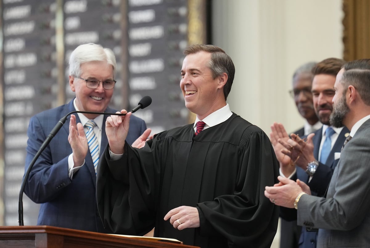 New Texas Supreme Court chief justice calls for judicial raises, changes to bail laws