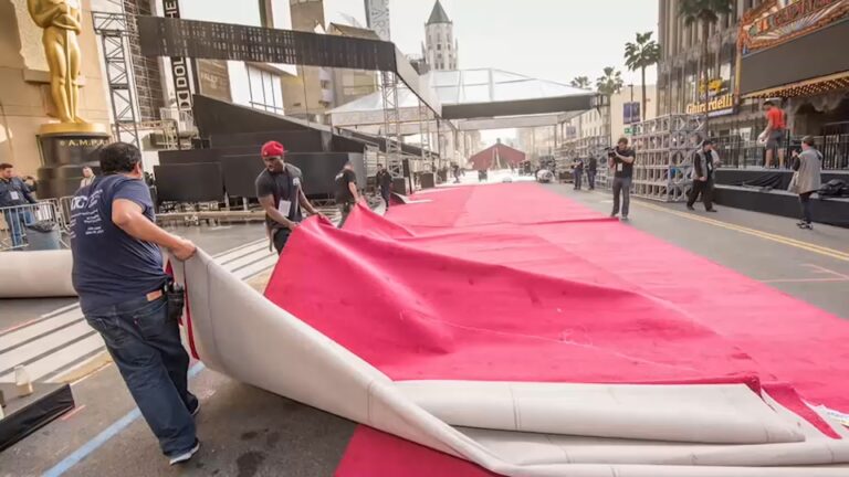 History of the red carpet to the unveiling outside the Dolby Theater ahead of Oscars Sunday