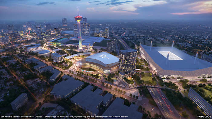 Funding plans for a $1.5B Spurs arena up for San Antonio City Council discussion