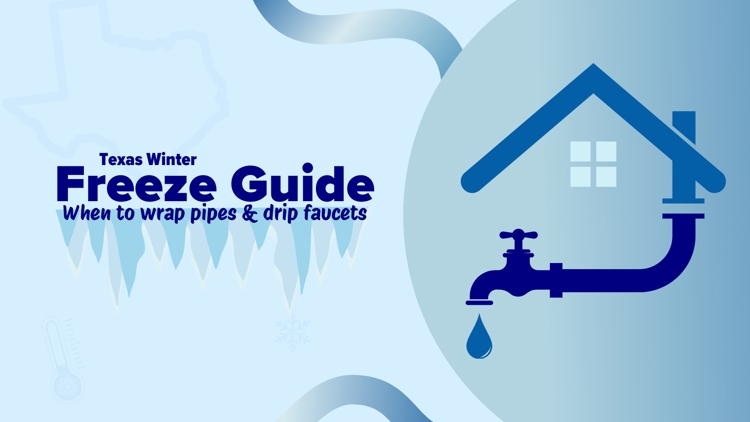 Texas Winter Freeze Guide: When to wrap your pipes and drip your faucets