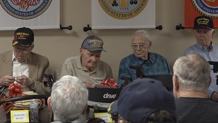 Nine World War II veterans celebrate 100th (and beyond) birthday at Beaumont VA Clinic