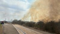 Large grassfire reported in Mathis early Friday afternoon