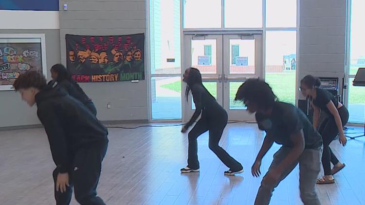 Carroll High School closes out Black History Month presentations with step, jazz dance