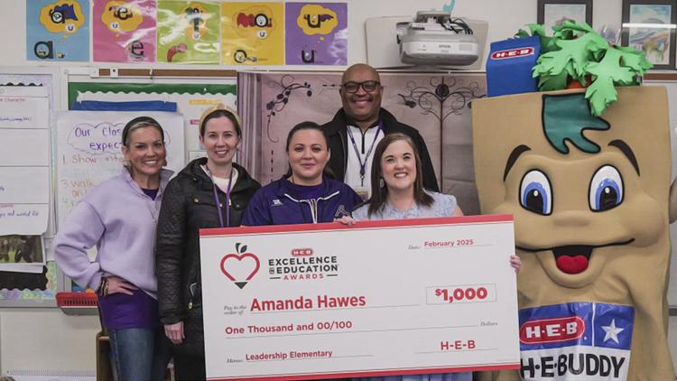 Aransas Pass teacher recognized Friday as H-E-B Excellence in Education Award finalist