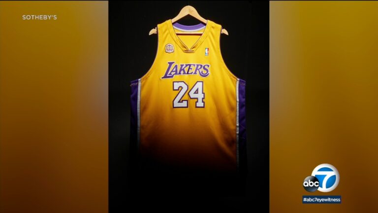 Kobe Bryant's and Michael Jordan's first-ever NBA jerseys expected to sell for $10 million apiece