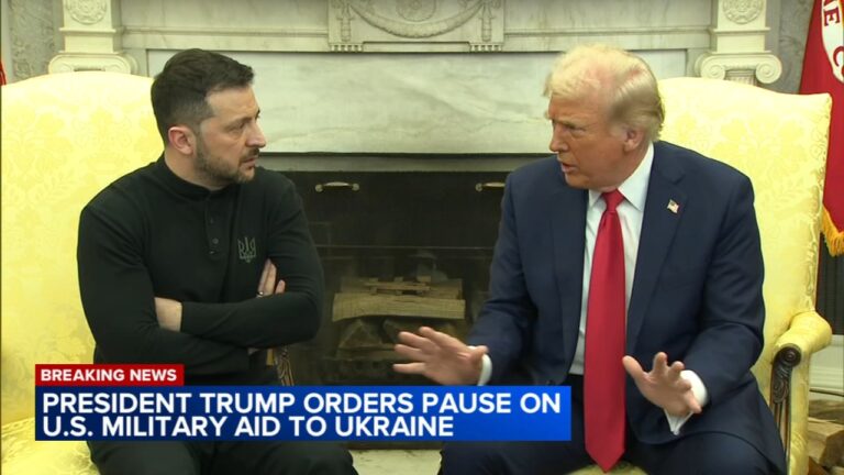 Trump hits 'pause' on US aid to Ukraine after Oval dustup, pressuring Zelenskyy on Russia talks