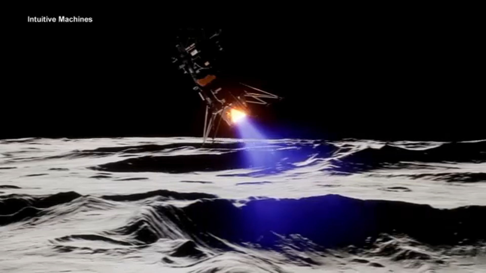 Houston's Intuitive Machines lander is dead after landing sideways in crater near moon's south pole