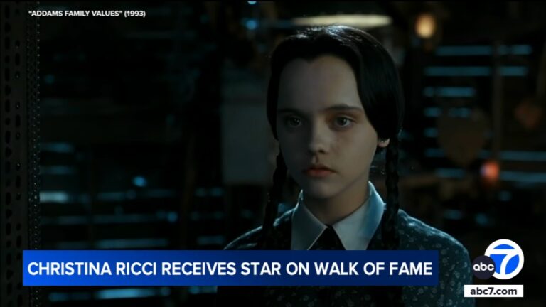 Christina Ricci receives star on Hollywood Walk of Fame