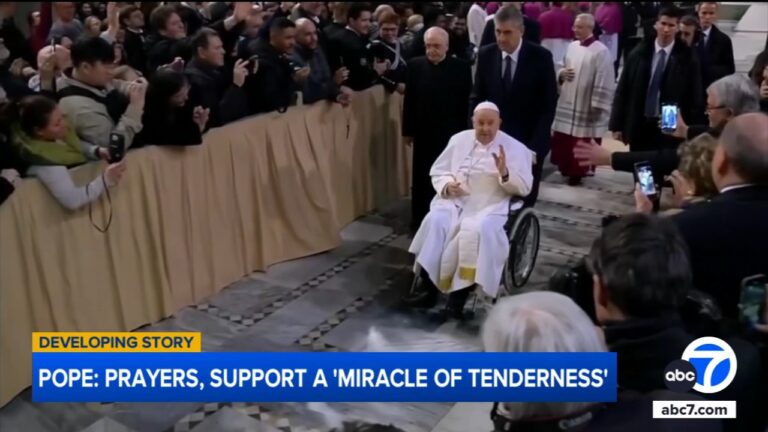 Pope thanks volunteers for 'miracle of tenderness' as another Holy Year event passes without him