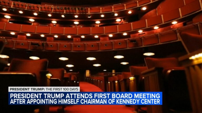 Trump visits the Kennedy Center as he puts his mark on the national arts institution