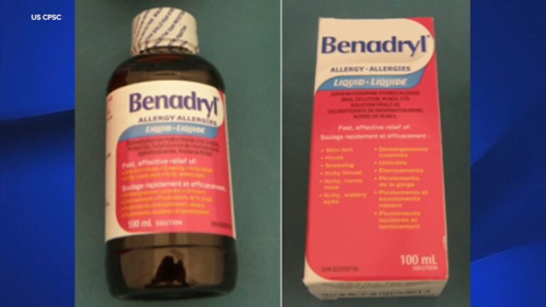 Benadryl liquid elixir sold on Amazon.com recalled due to risk of child poisoning, CPSC says