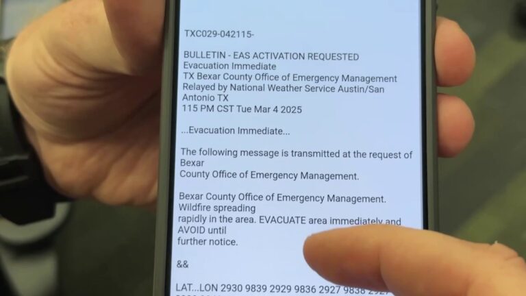 Bexar County evacuation notice for brush fire accidentally spread further than actual flames