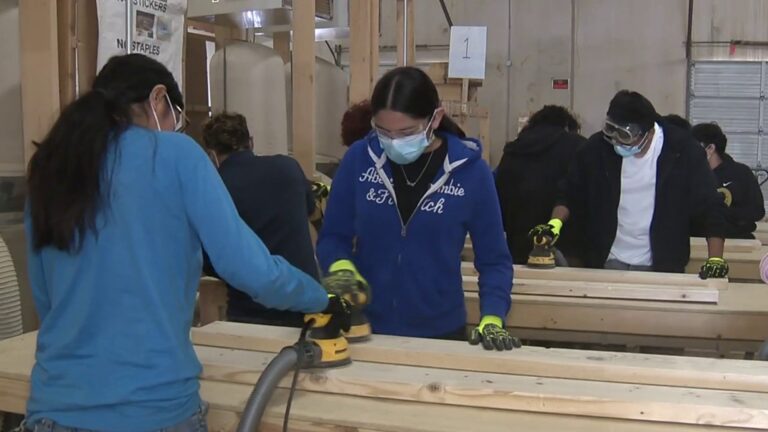 SAISD construction students to build 120 twin beds for children in need