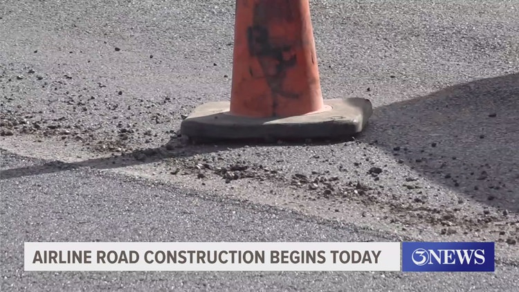 Lane closures begin amid construction on stretch of Airline Road