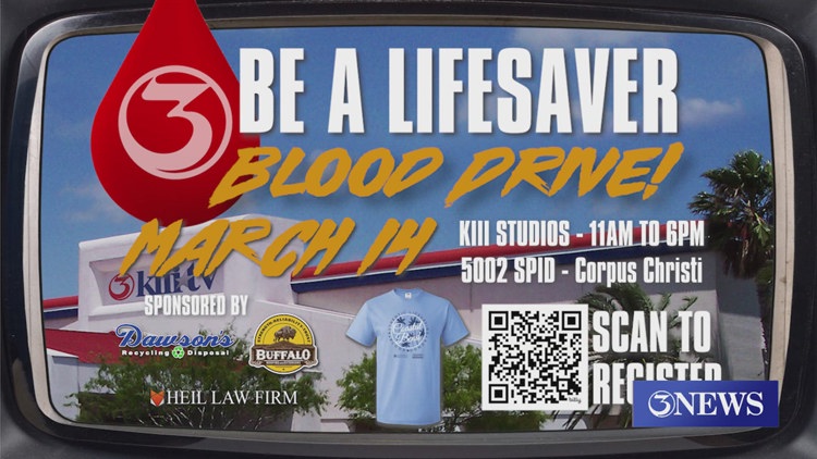 Donate blood and meet your favorite 3NEWS on-air talent this Friday