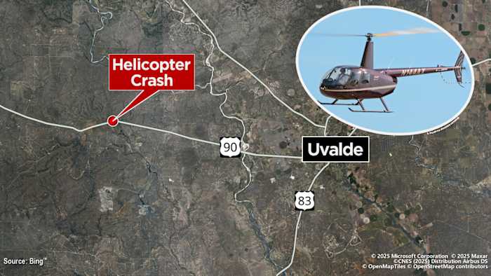 Kinney County authorities identify 2 victims killed in helicopter crash west of Uvalde