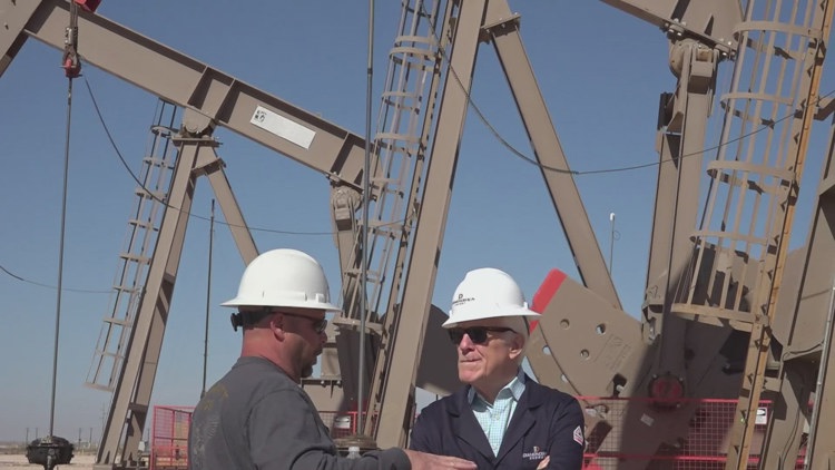 Sen. John Cornyn tours Diamondback Energy well site to highlight new technology