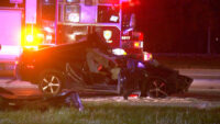 Man in critical condition after crashing vehicle into 18-wheeler on Interstate 35, police say