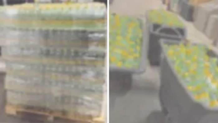 $25 million in meth found hidden in bottles resembling Topo Chico, blueberries on Texas-Mexico border