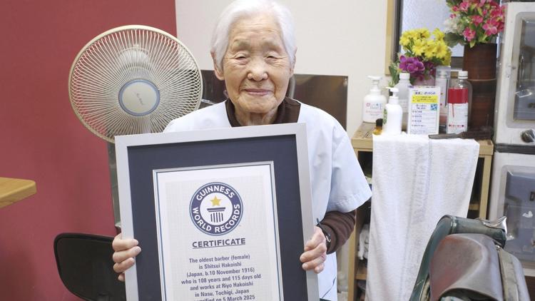 Meet the world's oldest female barber. A 108-year-old Japanese woman is overjoyed at the recognition