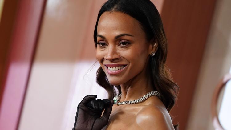 Zoe Saldaña wins first Oscar, sweeping awards season as best supporting actress in ‘Emilia Pérez’