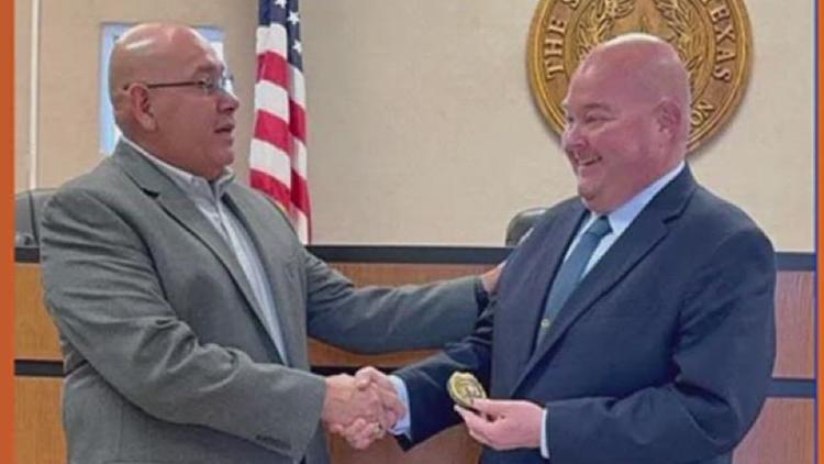 Eric Blanchard sworn in as head of Sinton Police Department