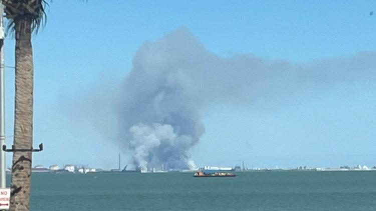 Large smoke cloud likely the result of controlled burn around San Patricio County