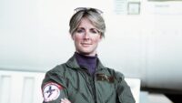 Navy's first woman to qualify to land a jet on an aircraft carrier did it on the USS Lexington