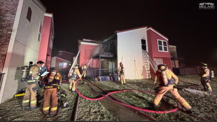 Midland family loses home after apartment fire Tuesday night