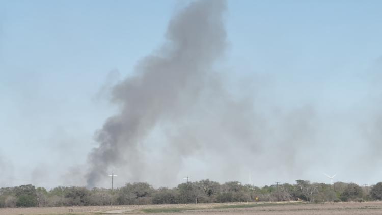 At least 3 cities' fire crews working to put out brush fire near Papalote