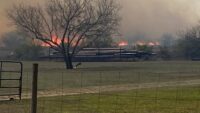 Red Rose Fire near San Diego, Texas nearly contained