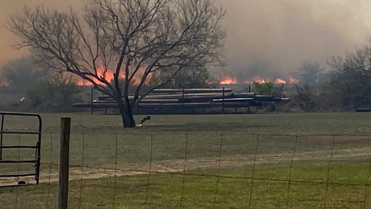 Red Rose Fire near San Diego, Texas nearly contained