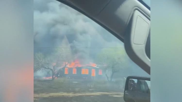 Orange Grove area brush fires destroy 3 empty homes, no injuries reported