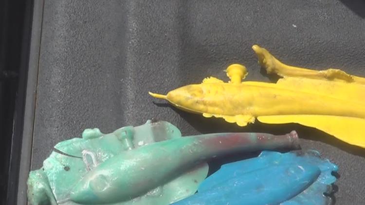 Corpus Christi business owner recycles discarded beach trash into fishing lures