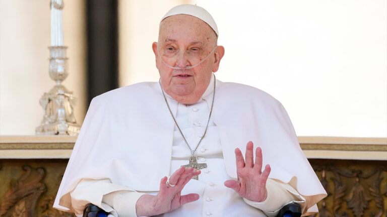 Pope Francis makes surprise appearance at St. Peter's Square, 2 weeks after leaving hospital