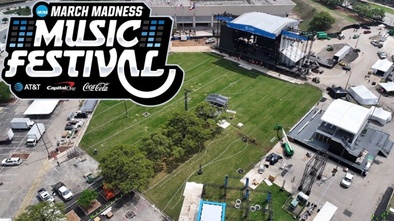 Will the NCAA March Madness Music Festival be canceled in San Antonio due to storms?