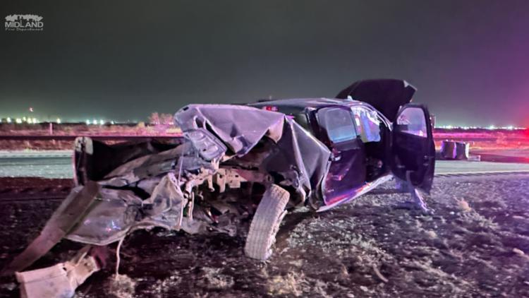 Midland crash leaves 1 in critical condition, 1 with life-threating injuries