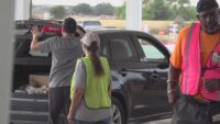 Emergency food distribution for Driscoll and surrounding areas