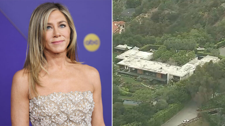 Suspect ID'd, booked after crashing car through gate at Jennifer Aniston's Bel Air home, police say