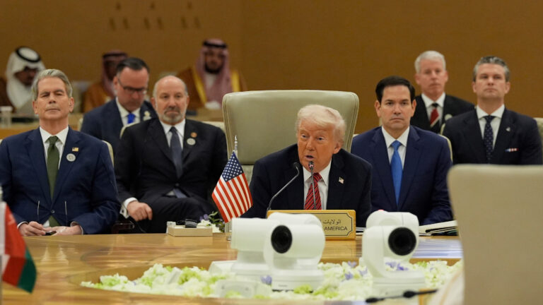 Trump tells Gulf leaders Iran must cease support of proxy groups as part of any nuclear deal