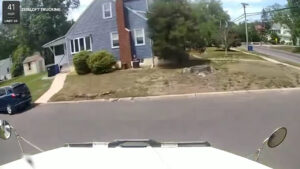 Shocking dashcam video shows moment dump truck smashes into New Jersey home