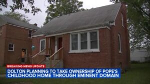 Chicago suburb plans to take ownership of Pope Leo XIV's childhood home through eminent domain