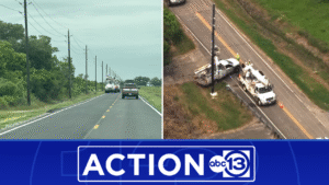 Action 13: CenterPoint crews working to fix leaning poles in Brazoria Co. 2 days after ABC13 report