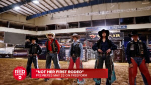 Female bull riders enter the arena in 'Not Her First Rodeo'