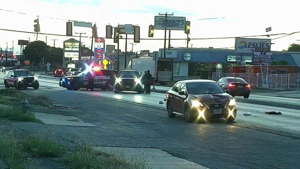 Pedestrian hospitalized after being hit by car while crossing NE Side street, SAPD says