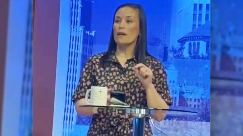 Footage shows mayoral candidate Gina Ortiz Jones holding cellphone during taped Univision debate