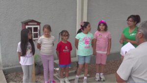 Take A Book, leave a book: Sanders Elementary Girl Scouts open free little library