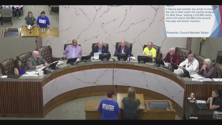 Fix West Texas denied city funding for spay and neuter program after heated exchange at Odessa council meeting