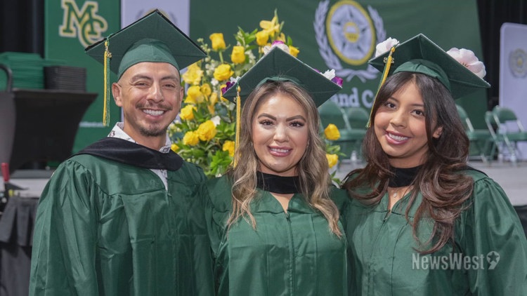 Midland family that studies together graduates together